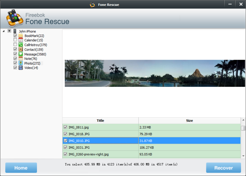 Fone Rescue for Windows Screenshot